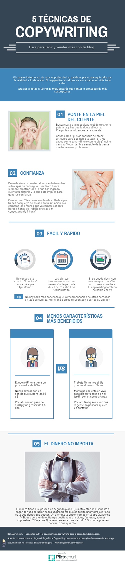 técnicas de copywriting para vender más #infografía